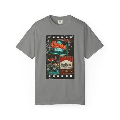 Retro Neon Sign T-Shirt, Vintage Apparel, Unisex Graphic Tee, Casual Wear, Gift for Him/Her, Street Style Outfit