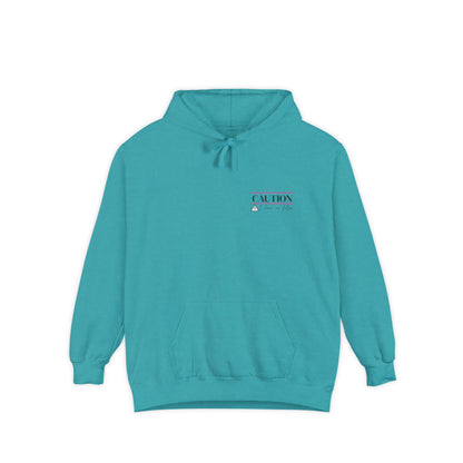 Caution No Filter Hoodie, Unisex Casual Sweatshirt, Funny Gift for Friends, Everyday Wear, Cozy Winter Apparel