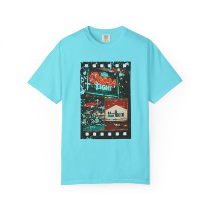 Retro Neon Sign T-Shirt, Vintage Apparel, Unisex Graphic Tee, Casual Wear, Gift for Him/Her, Street Style Outfit