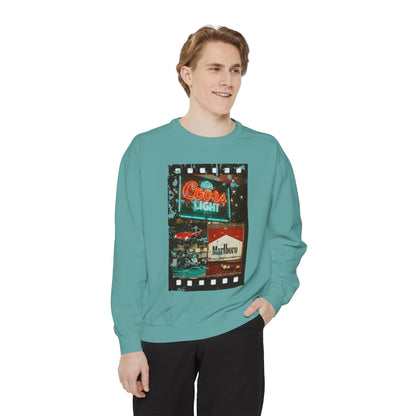 Retro Film Night Sweatshirt, Cozy Unisex Sweatshirt, Movie Night Gift, Vintage Style Crewneck, Casual Lounge Wear, Great for Film Lovers