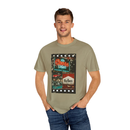 Retro Neon Sign T-Shirt, Vintage Apparel, Unisex Graphic Tee, Casual Wear, Gift for Him/Her, Street Style Outfit
