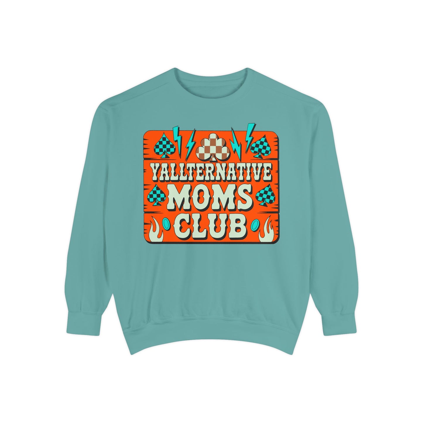 Yallternative Moms Club Sweatshirt | Cozy Unisex Apparel for Moms | Perfect Gift for Mother's Day, Casual Wear, Club Events