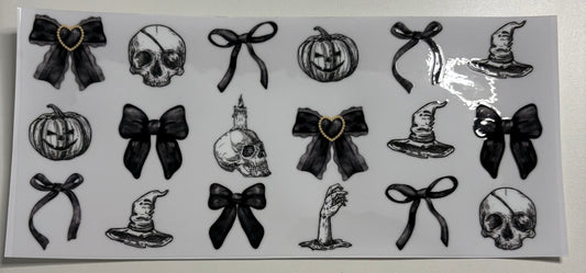 BLACK BOWS & SKELETONS