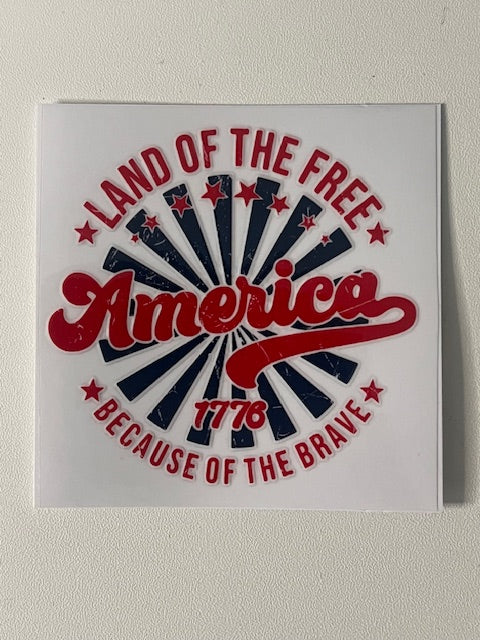 AMERICA - LAND OF THE FREE