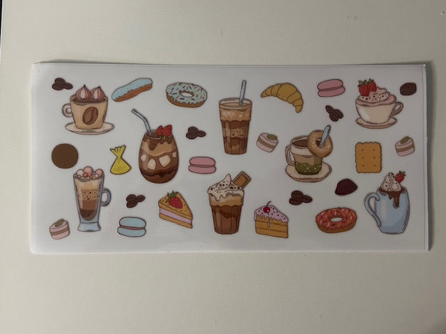 COFFE, CAKE, DONUT DECAL