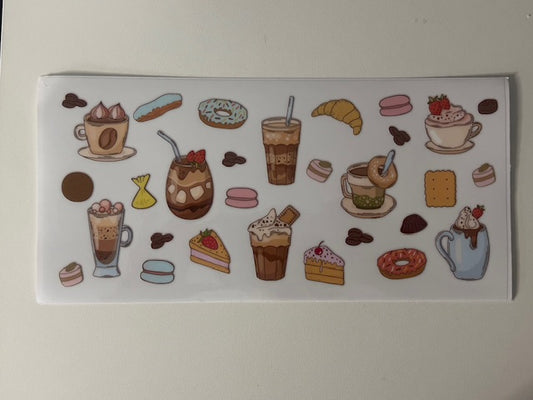 COFFE, CAKE, DONUT DECAL