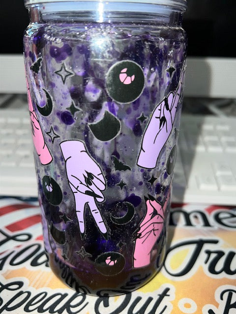 PREMADE WITCHY FINGERS PURPLE LAVA 16 OZ ACRYLIC