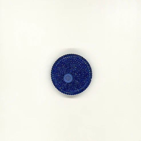 BLUE RHINESTONE LID